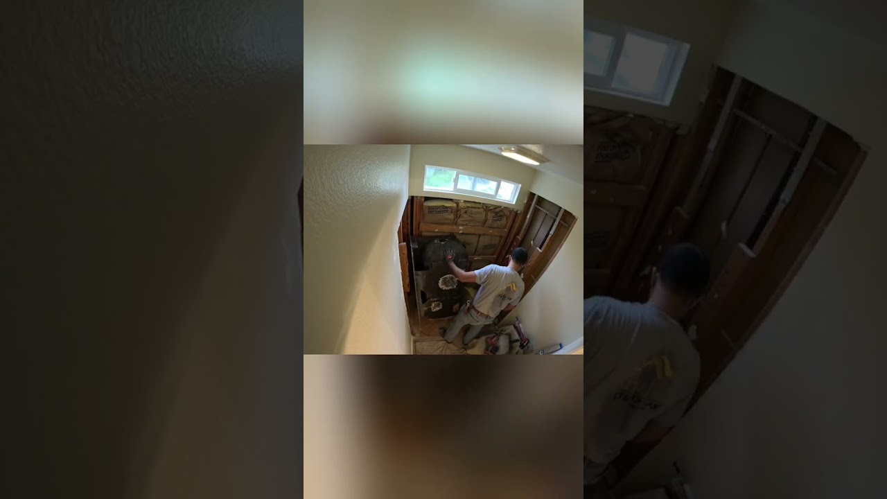 DIY Bathroom Drywall Install: Step-by-Step Guide #shorts