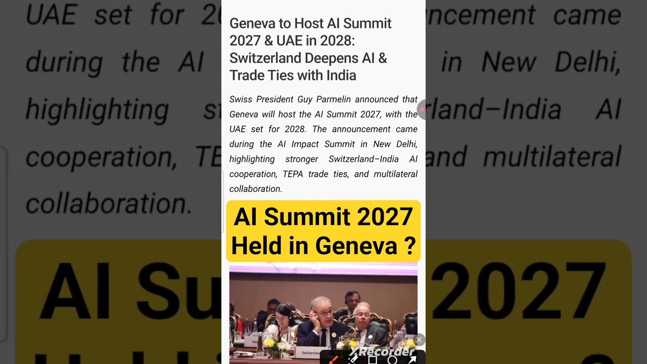 AI Summit 2027 held in GENEVA? | Current Affairs | Magadh IAS PCS