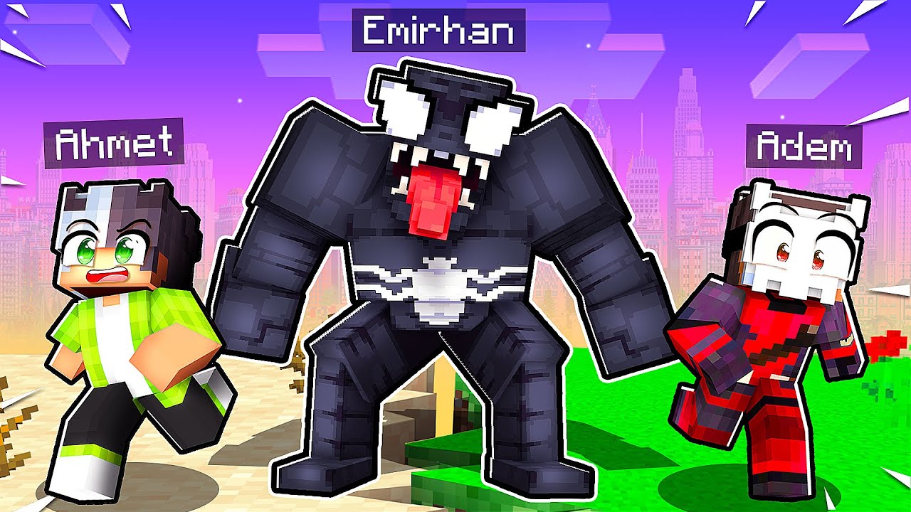 Minecraft ama Venoma Dönüştüm! 🕷️