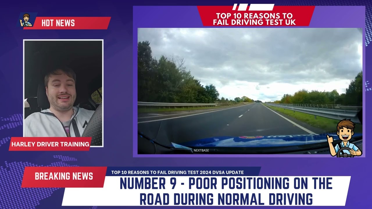 Top 10 reasons to fail driving test 2024 DVSA UPDATE Number 9 #drivingtest #drivinglesson