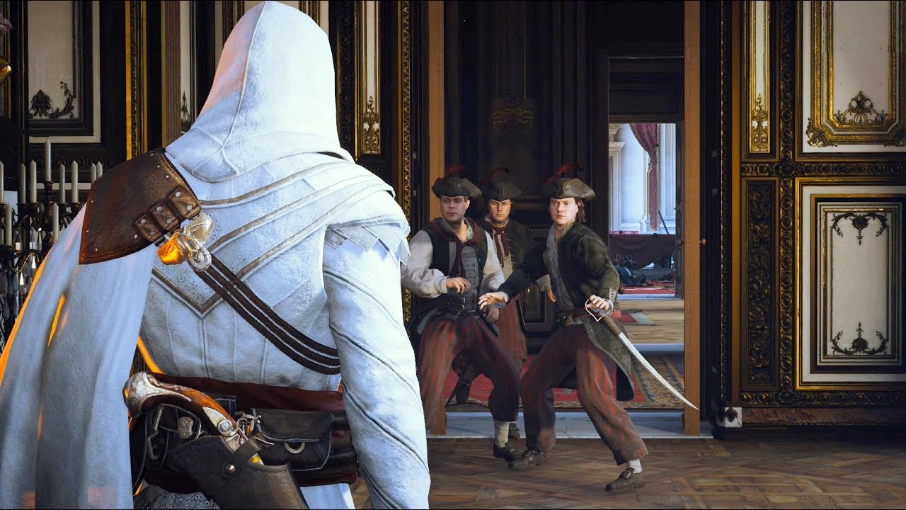 Assassin's Creed Unity Legendary Master Arno Stealth Kills &  Ezio `s Outfit  Ultra Settings