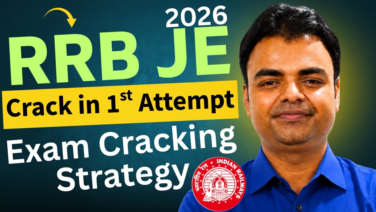 RRB JE 2026 CBT 1 Preparation Strategy to Crack in First Attempt, Syllabus, Coaching, Books