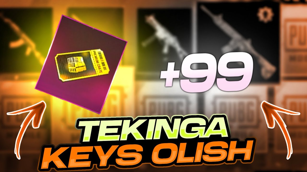 😍PUBG MOBILE TEKINGA KEYS OLISH🔥 // TEZ KEYS YIG&rsquo;ISH😱