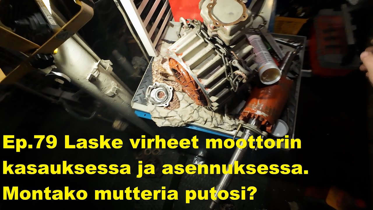 Ep 79 Kasataan ja asennetaan palopumppu moottoreineen