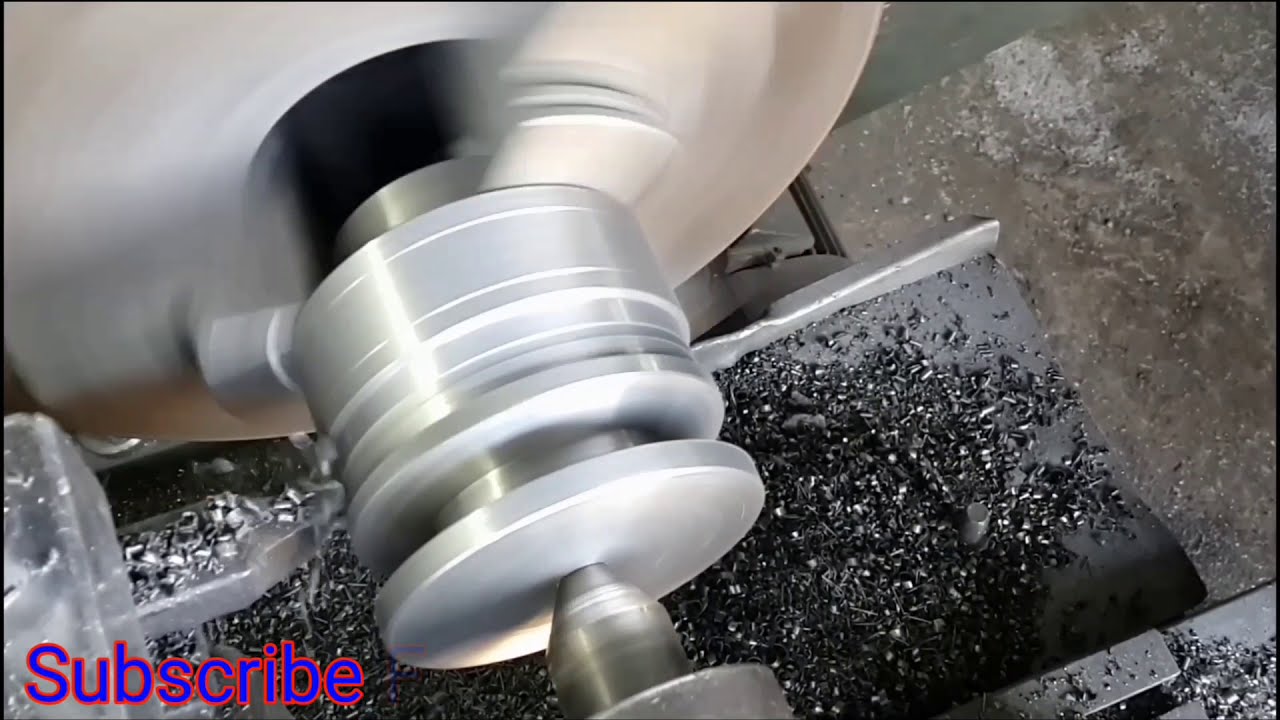 Lathe Work | Cast Iron Pulley Making | Lathe Machine Work | Umar Auto Works