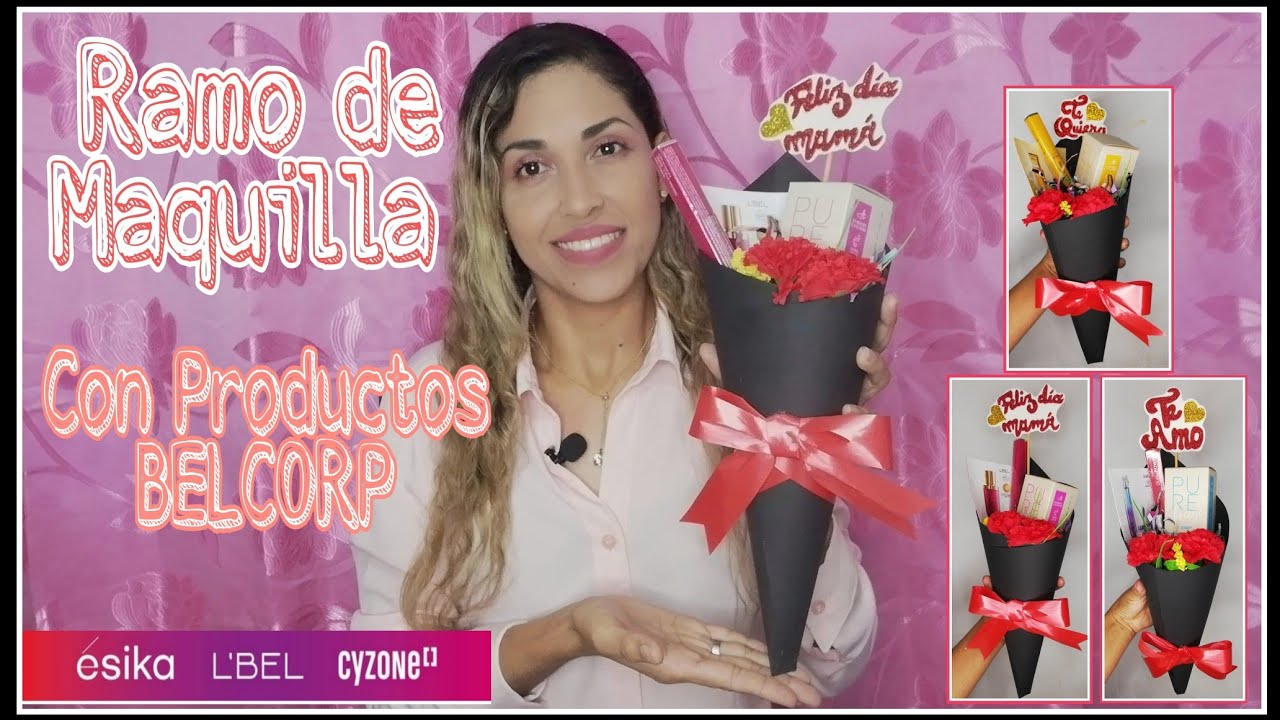 💐DIY: COMO HACER UN RAMO DE MAQUILLAJE SENCILLO PASO A PASO.  EL MEJOR REGALO🎁 PARTE #1