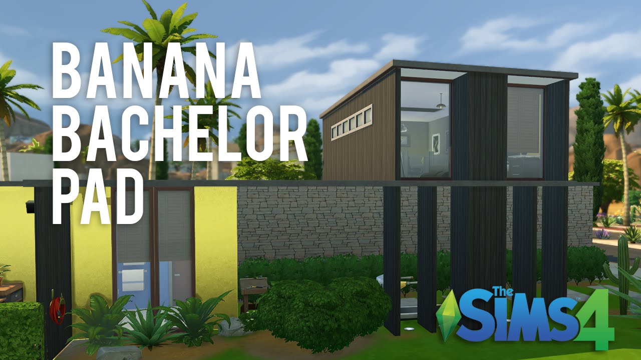 The Sims 4 Speed Build — Banana Bachelor Pad