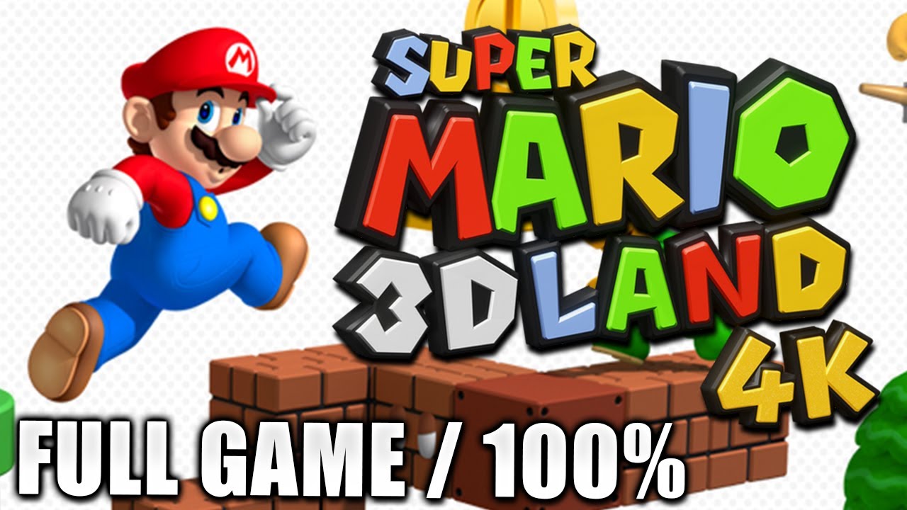 Super Mario 3D Land 4K - 100% Walkthrough - FULL GAME 100%