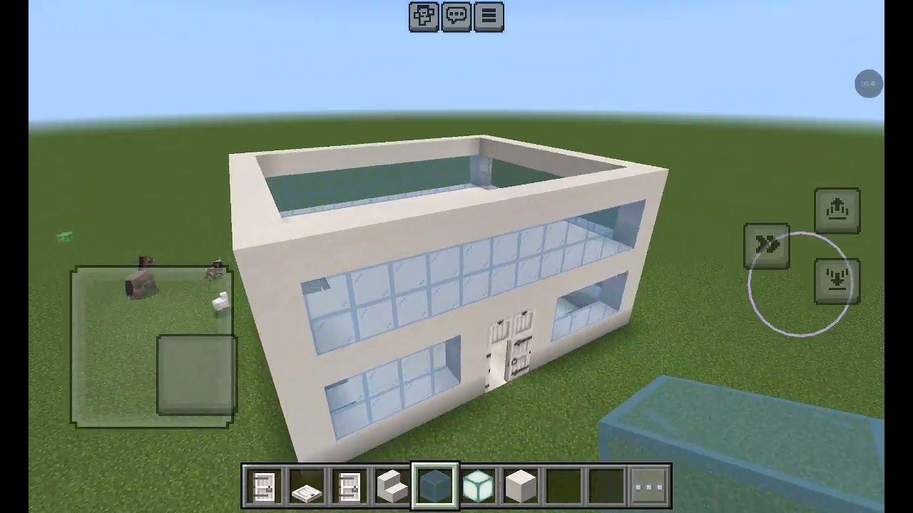 Minecraft'ta küçük bir villa yapımı (havuzlu) #minecraft