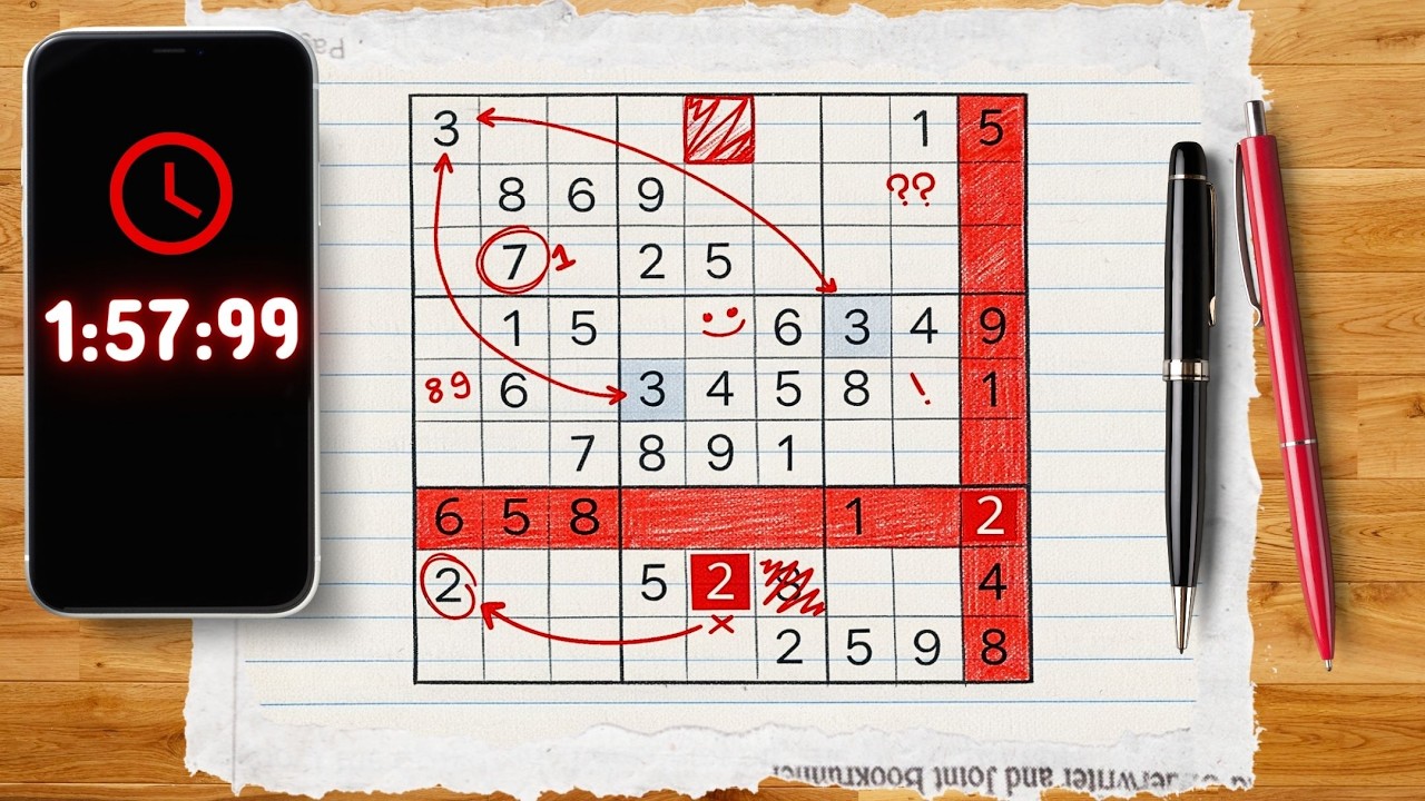 I Tried To Beat Sudoku UNDER 2 Minutes (I Have 5 Days!)