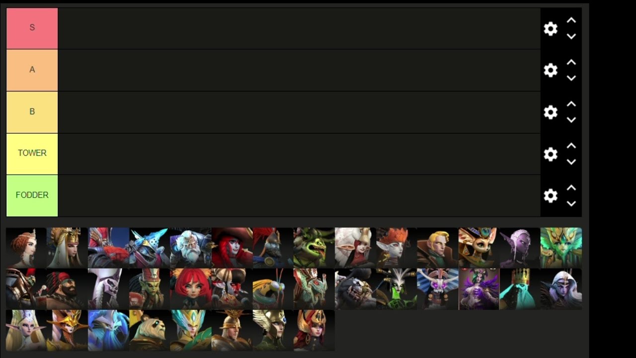 Legends Reborn - Tier list UPDATED [36 Heroes] 