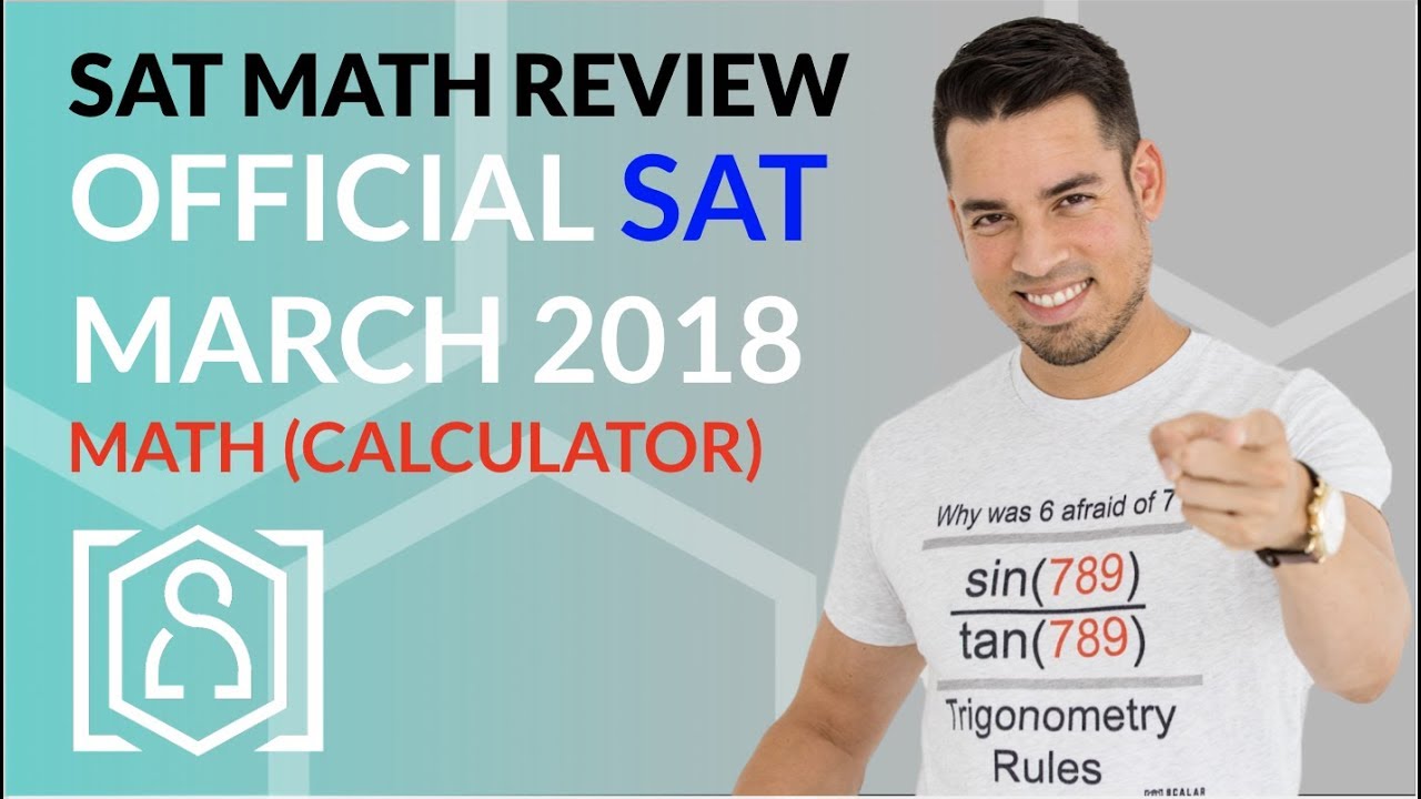 Official SAT March 2018 Calculator Math Section (In Real Time)