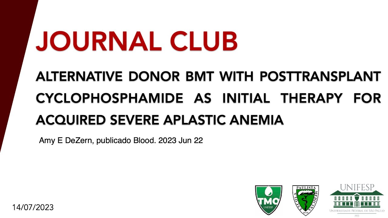 Alternative donor BMT with PTCy as initial therapy for acquired severe aplastic anemia