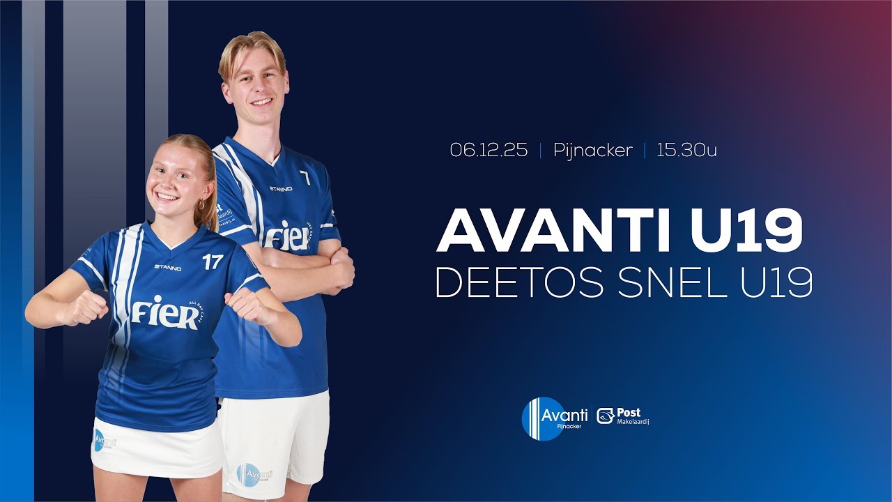 AvantiTV Live: Avanti/Post Makelaardij U19   DeetosSnel/QLS U19