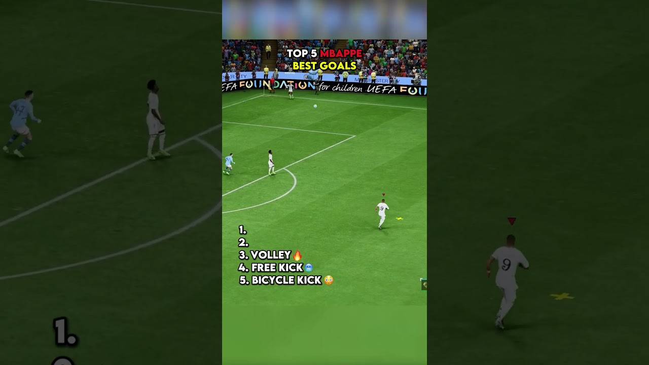 TOP 5 MBAPPE BEST GOALS 🔥 #shorts #fc26