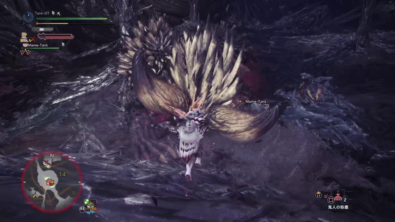MHW　ネルギガンテ　双剣ソロ　1'43