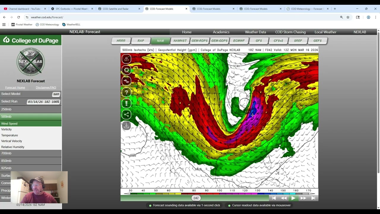 March 14 outlook for Sunday storms snow