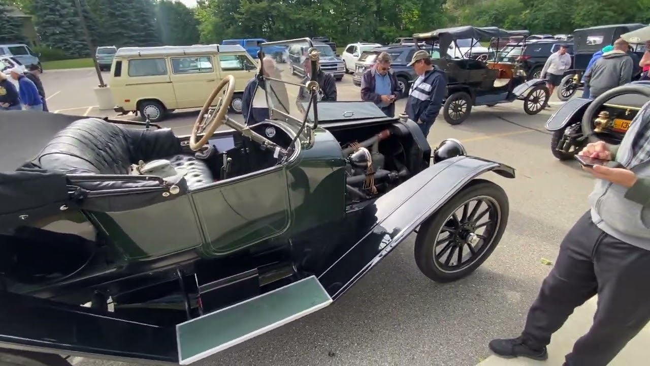 2025 Dearborn to Lansing Old Car Festival run - Day 1 stop at Winchester Elementary School 9/4/2025