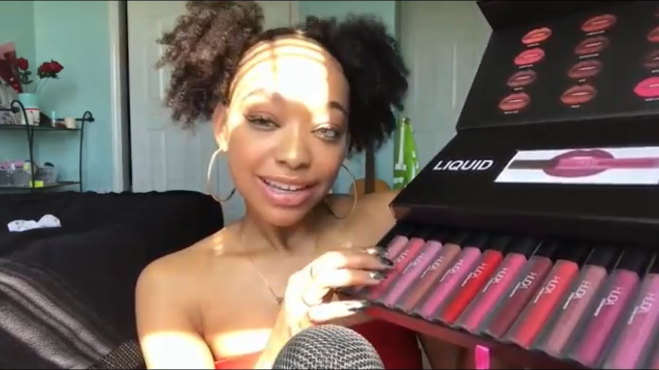 ❀  ASMR | CHYNAUNIQUE TINGLY LIP GLOSS APPLICATION  ❀  TAPPING, MOUTH SOUNDS, SLIGHT INAUDIBLE