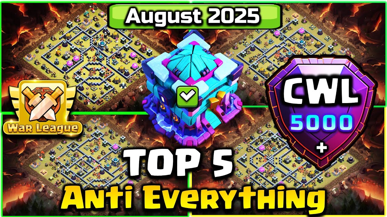 TOP 5 BEST Town Hall 13 (TH13) Base Layout + Copy Link 2025 | TH13 War/CWL BASE | Clash of Clans