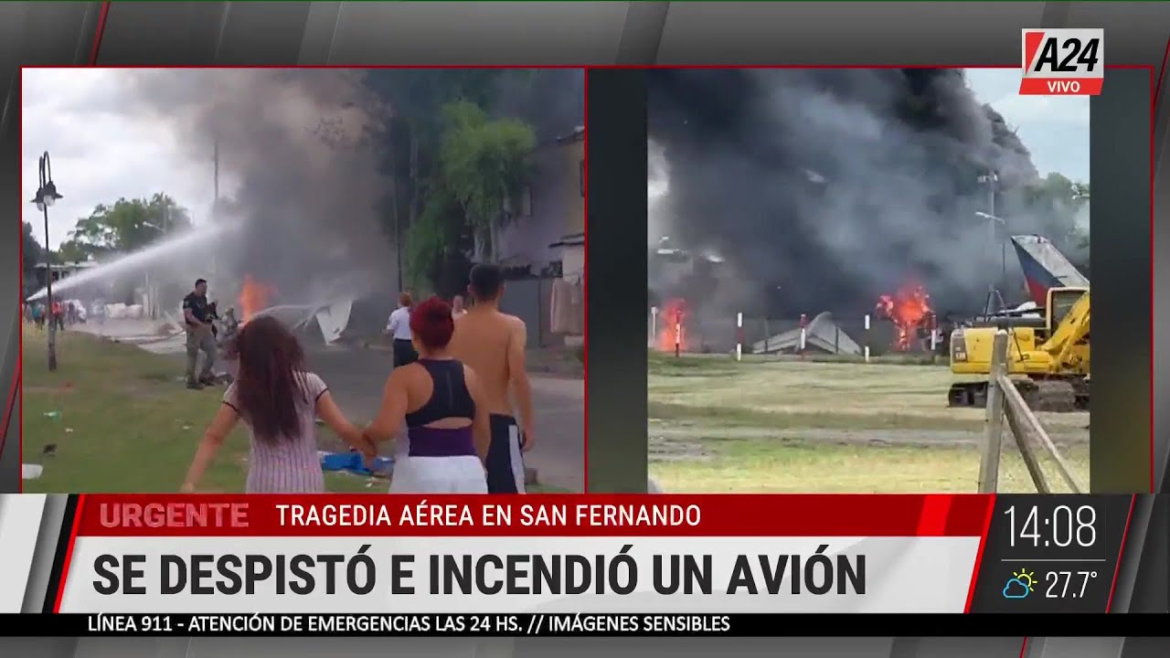 🔴 TRAGEDIA AÉREA EN SAN FERNANDO: UN AVIÓN DE LA FAMILIA BRITO SE DESPISTÓ Y SE ESTRELLÓ
