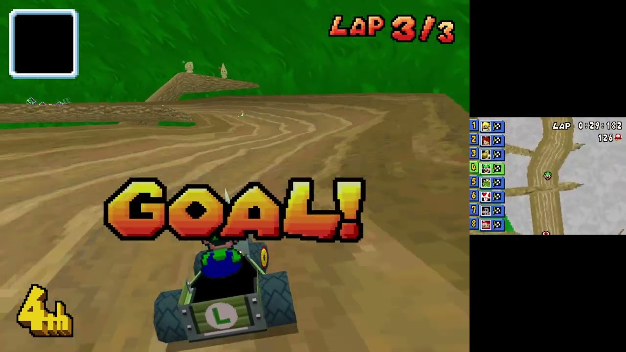Mario Kart DS (CTGP Nitro - Custom Tracks) #20 150cc Moon Cup with Luigi