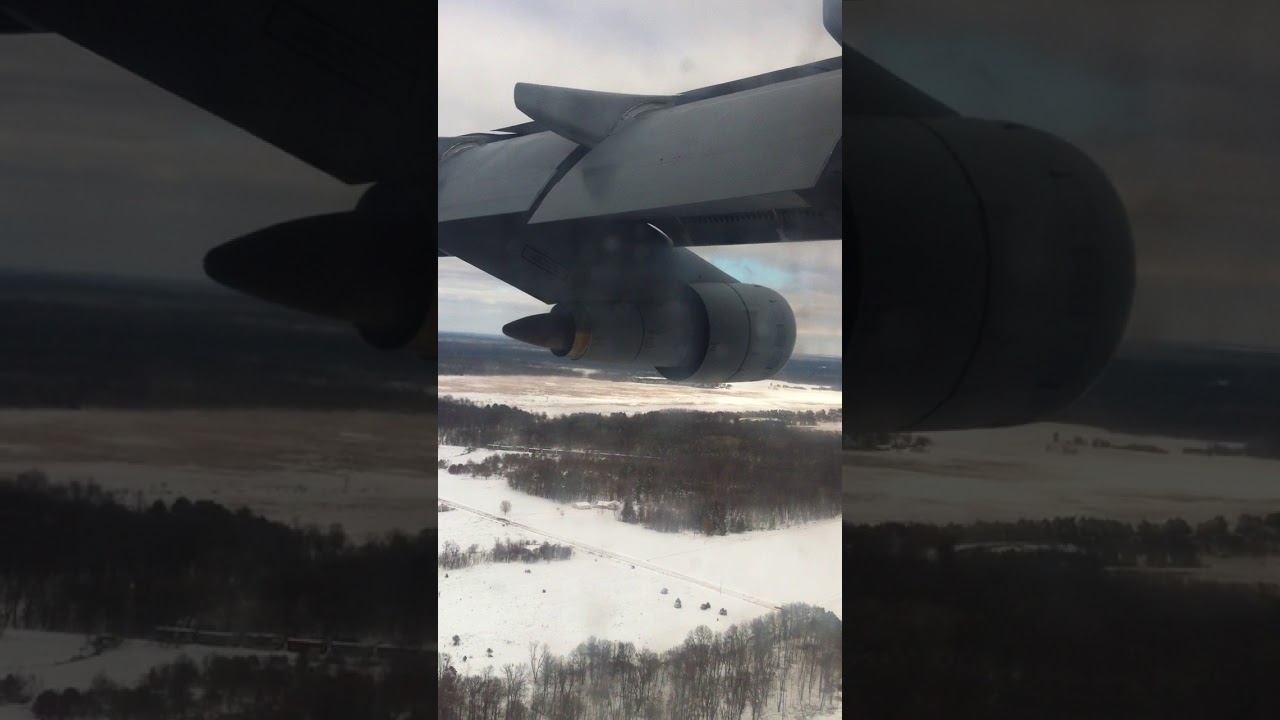 C-5 Galaxy Snowy Landing