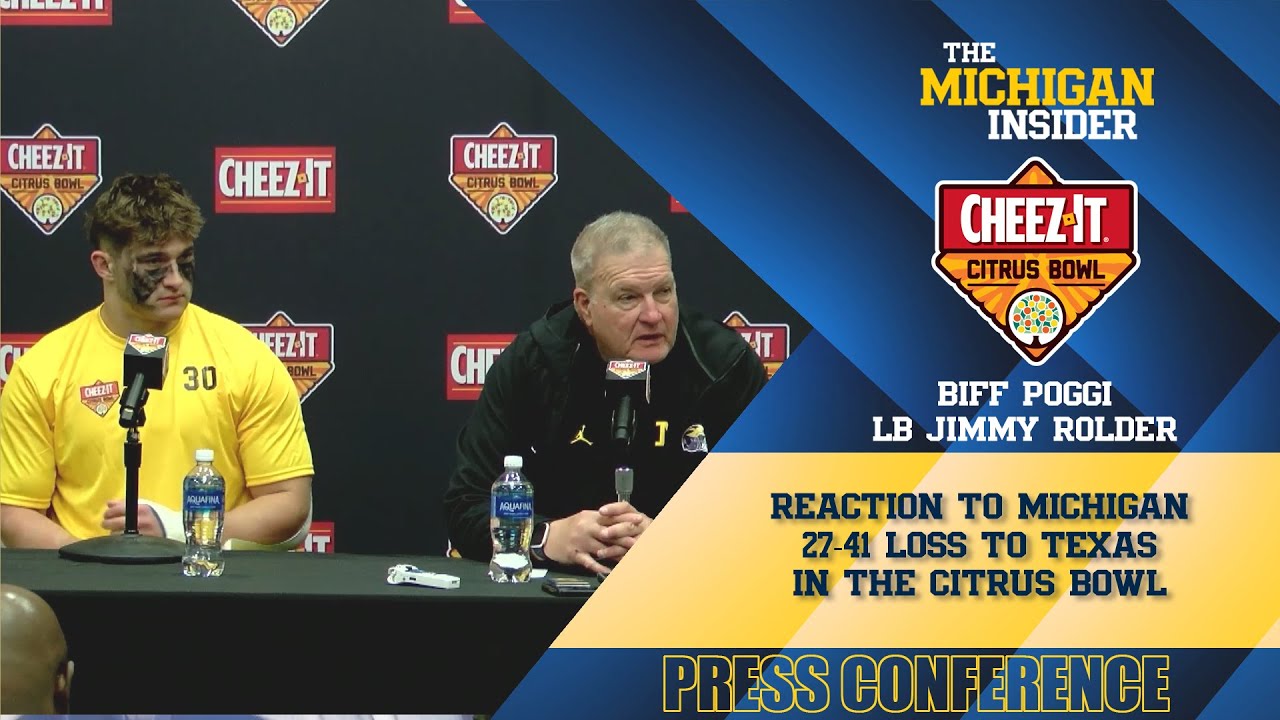 Пресс-конференция перед матчем Citrus Bowl: Бифф Погги из Мичигана заявил, что это была его после...