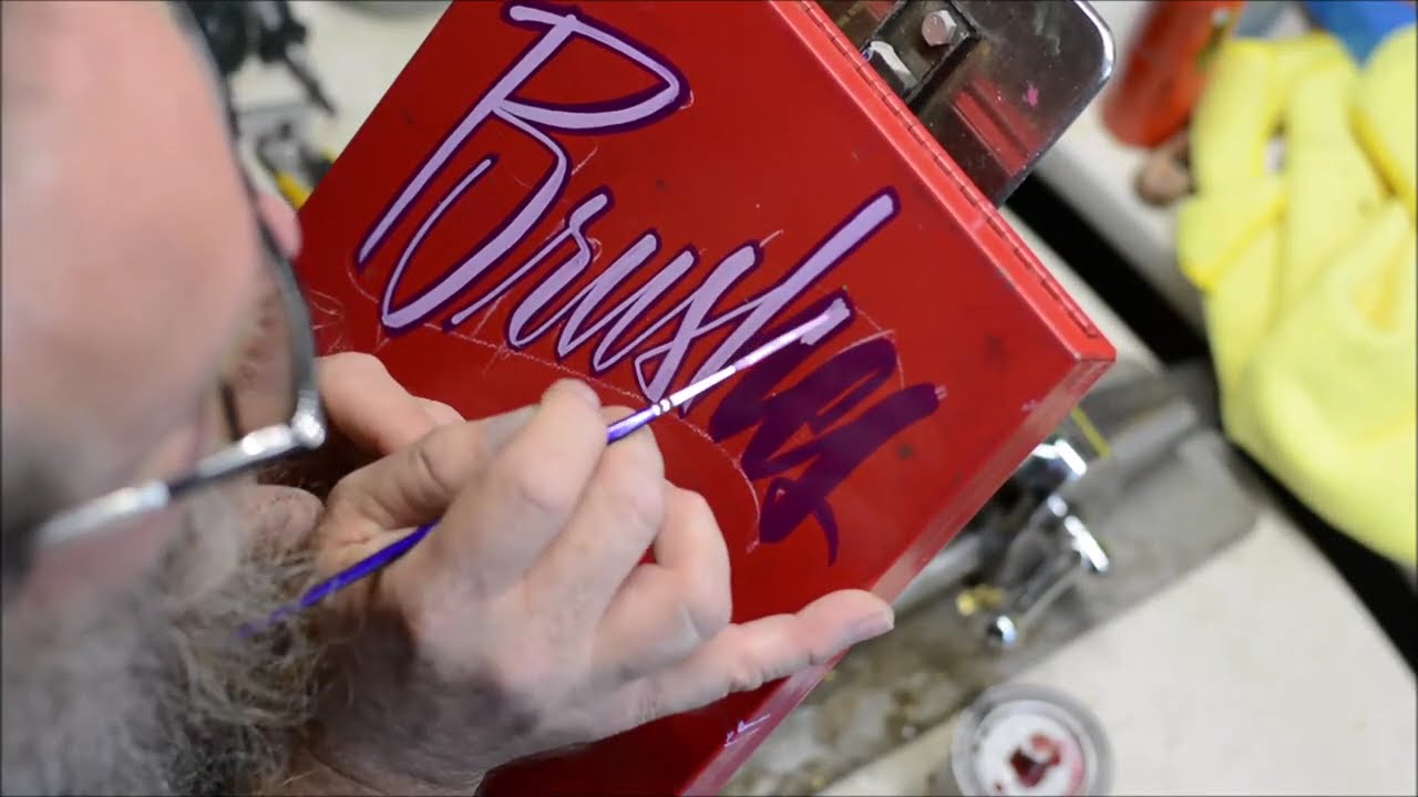 Hand lettering my brush box