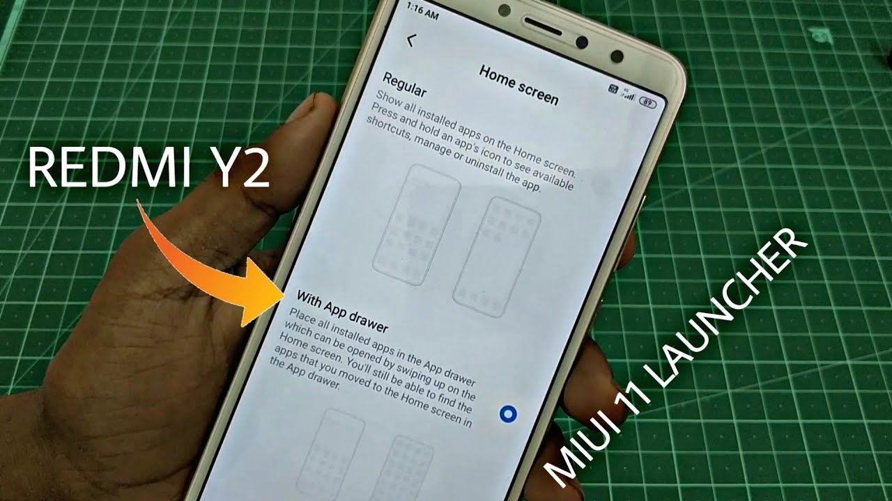 Redmi Y2: MIUI 11 Launcher Update Review - App Drawer Support