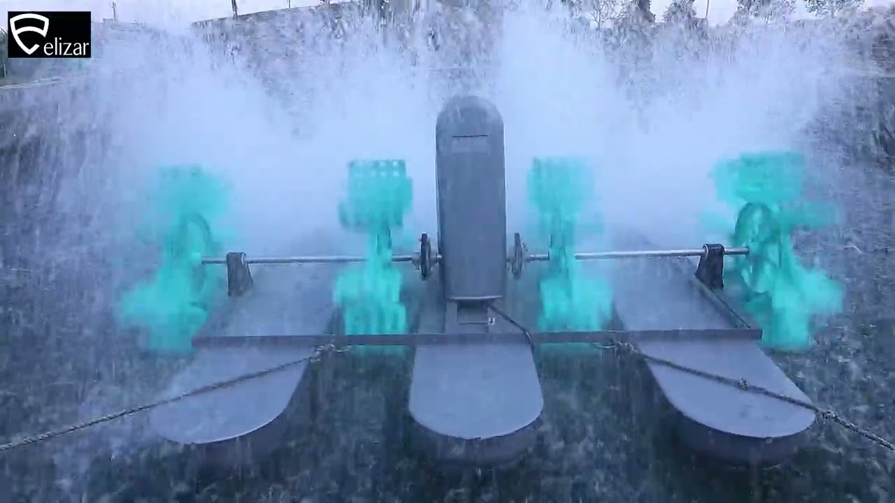 2HP 4 PADDLE WHEEL AERATOR PERFORMANCE