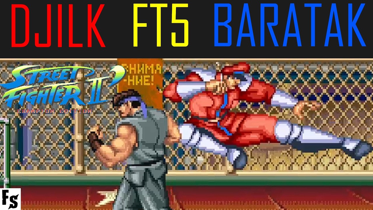 Street Fighter II' - Champion Edition - DJILK [Ryu] vs BARATAK [Dictator] (Fightcade FT5)