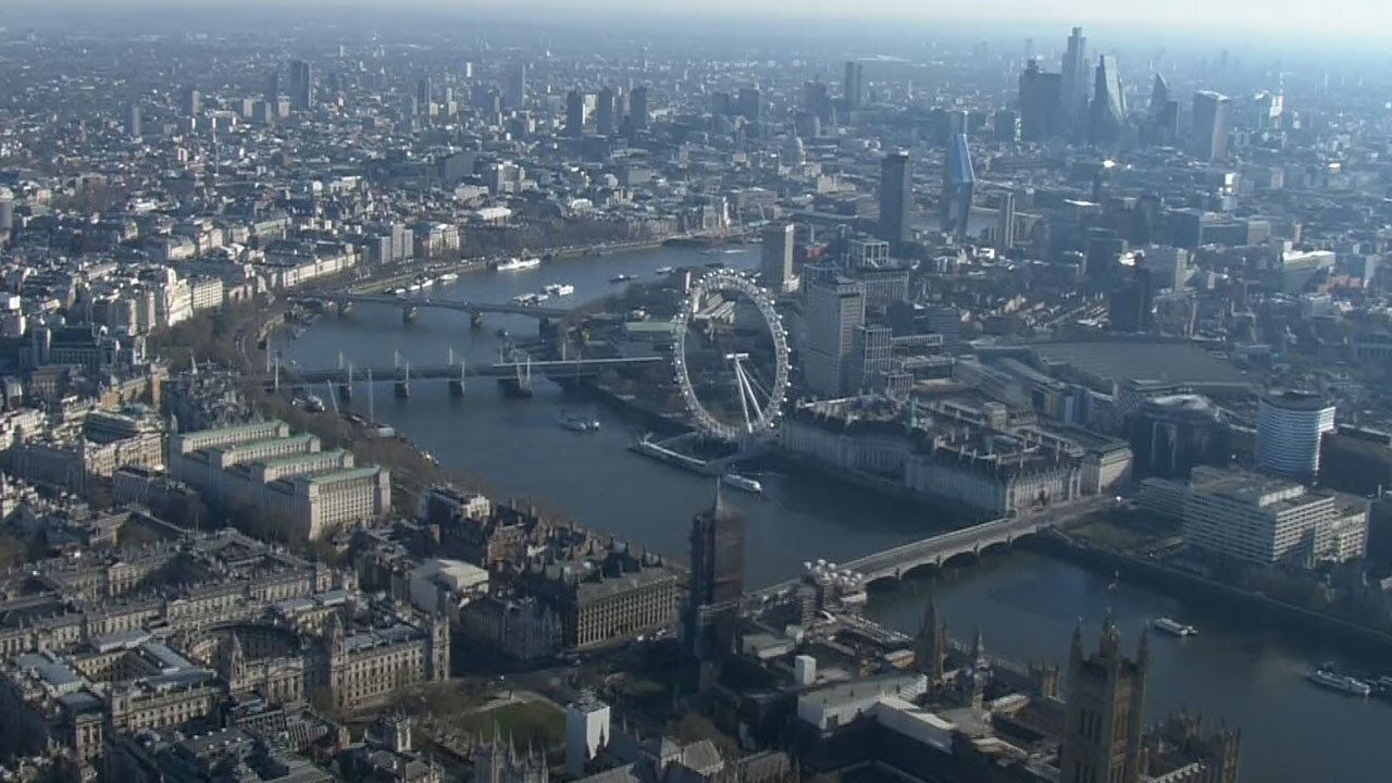 London in Lockdown: Aerial shots show famous landmarks deserted due to coronavirus