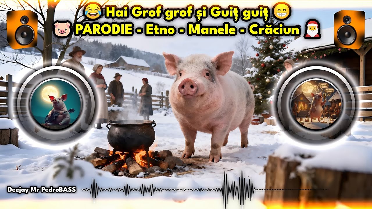 🐖 Parodie Explozivă de Crăciun!Porcul cântă Etno-Manele la ceaun 🤣🔥 | Deejay Mr PedroBASS