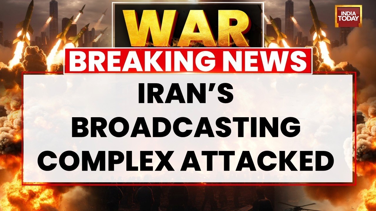 US Israel Iran War News LIVE: Iran vs Israel US | Iran's Broadcasting Complex Attacked| US-Iran War