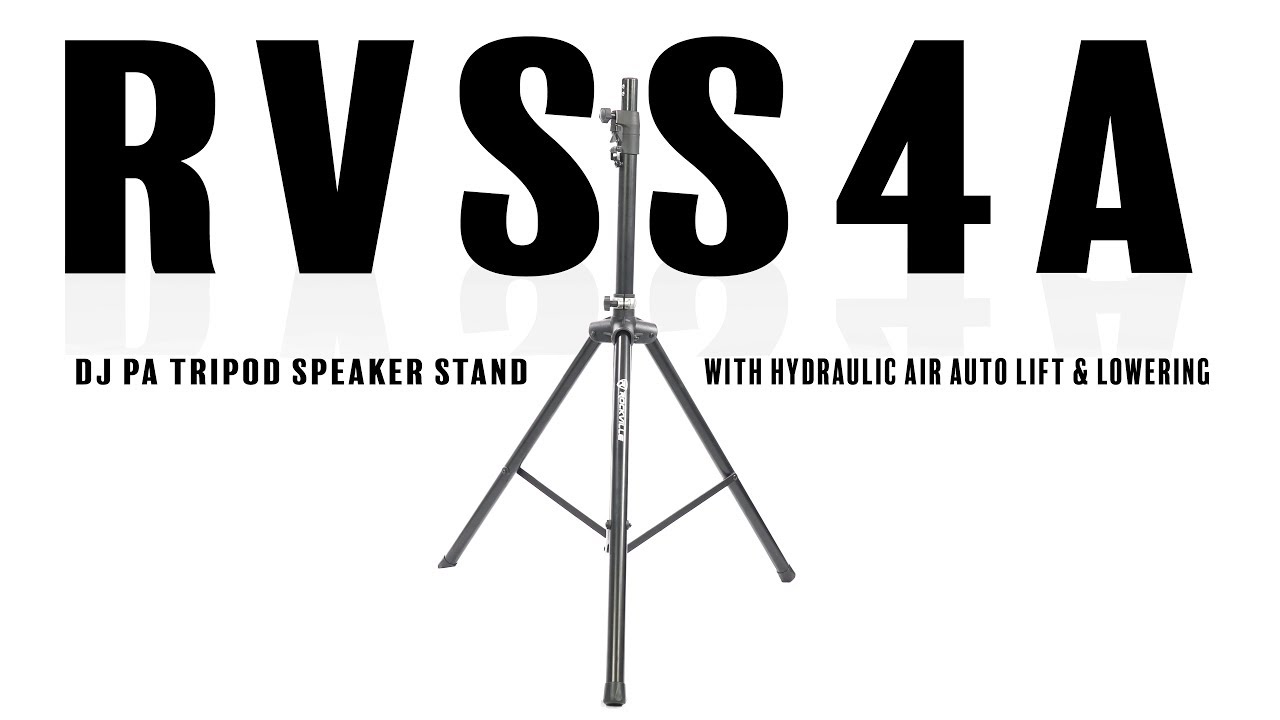 The Rockville RVSS4A is the Air Assisted Hydraulic System PA Speaker Stand every Professional Needs