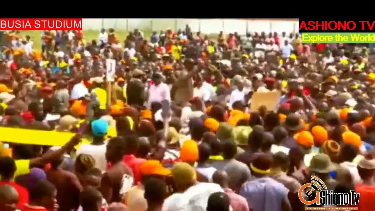 Ruto  Roars in Busia Stadium as he attacks Opposition