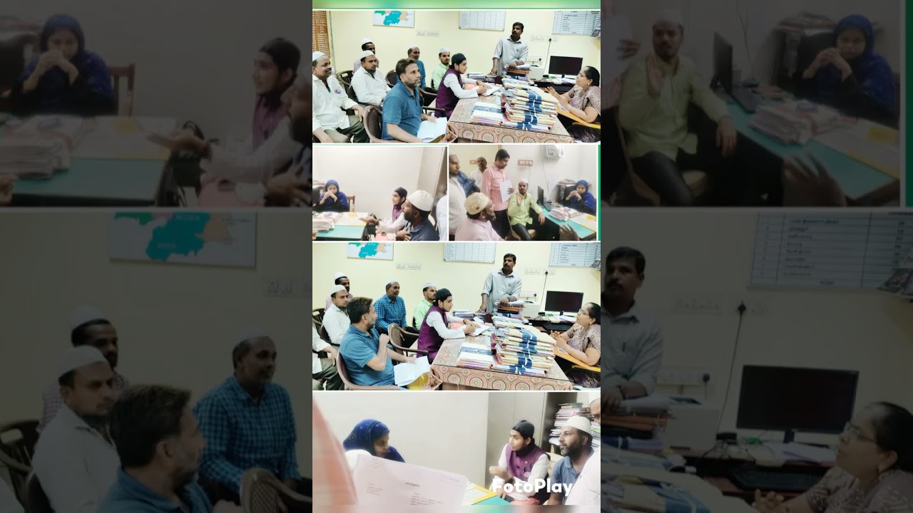 Discussed about survey No.46 With District Registrar and waqf board