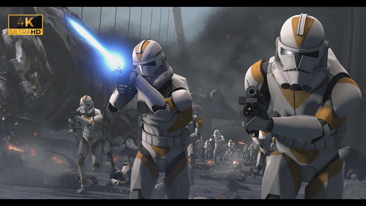 Anakin saves Obi-Wan and the 212th | Star Wars The Clone Wars | Battle of Yerbana | 4K