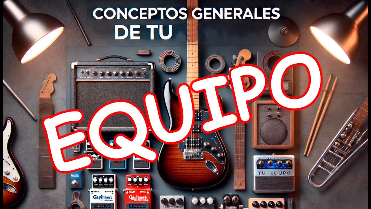 Visión global del equipo de un guitarrista
