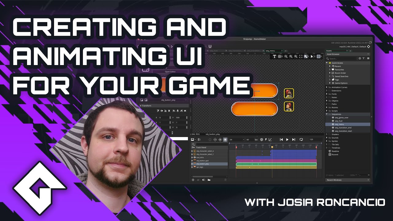 Creating and Animating UI For Your Games | GameMaker Coaching