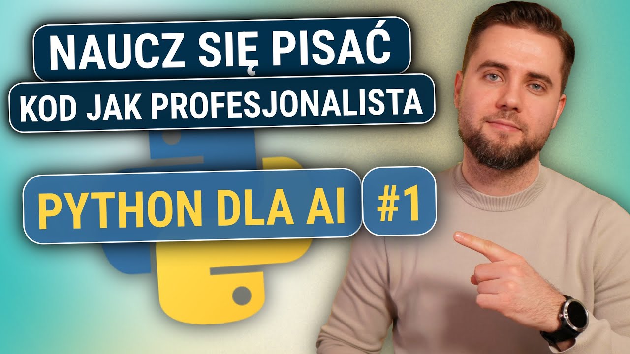 Python dla AI | #1 Piszemy pierwsze linie kodu! Zobacz jak robi to profesjonalista!