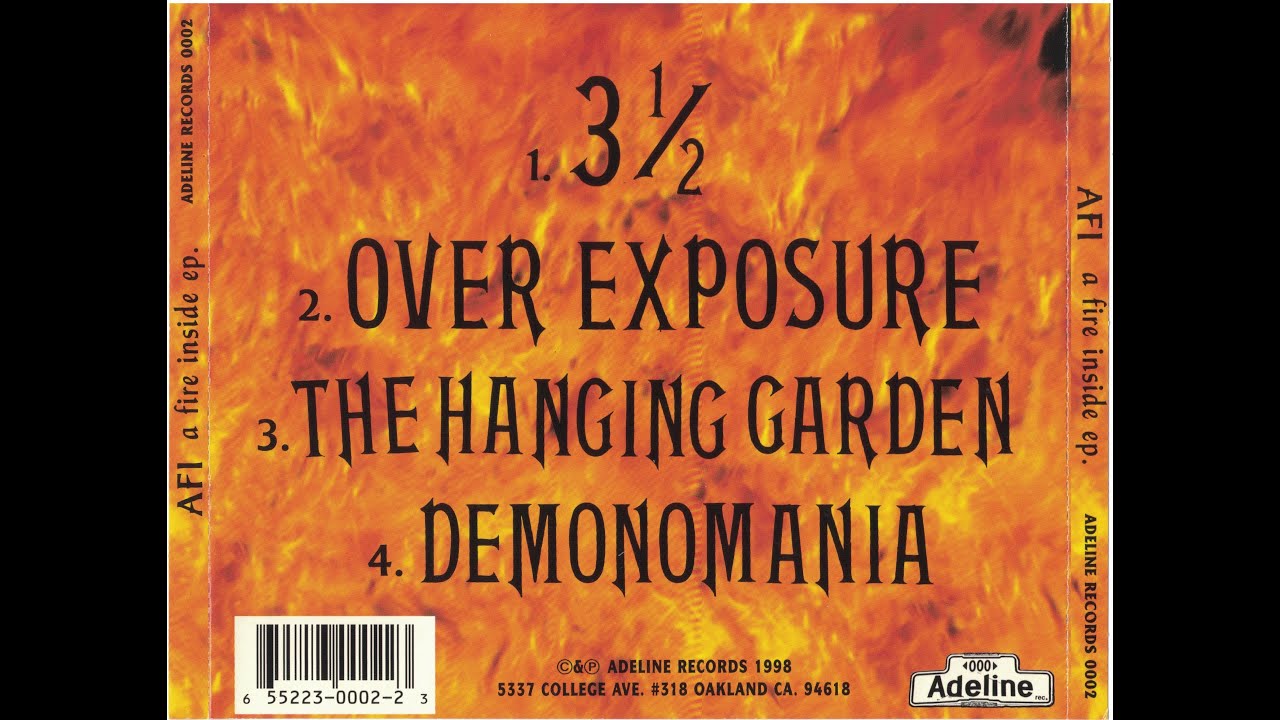 AFI  - [1998] A Fire Inside ep Full w/ liner notes n lyrics