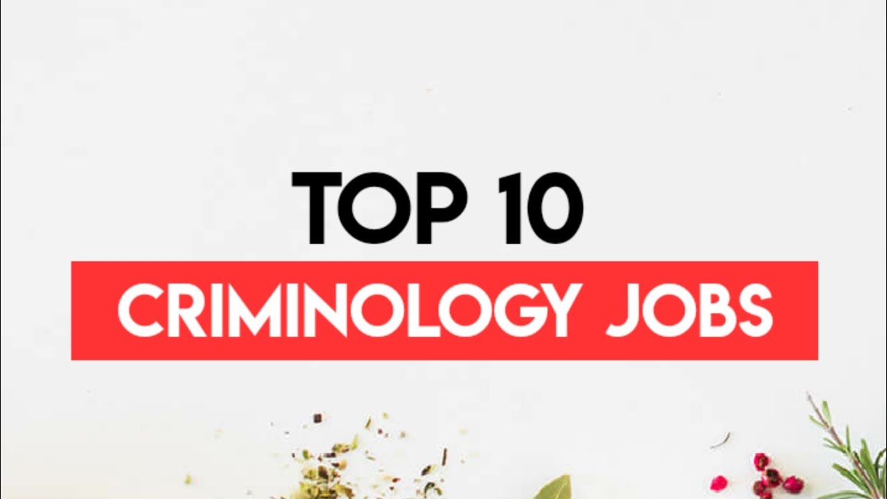Criminology jobs | Career in criminology | Jobs in Criminology major | Criminology