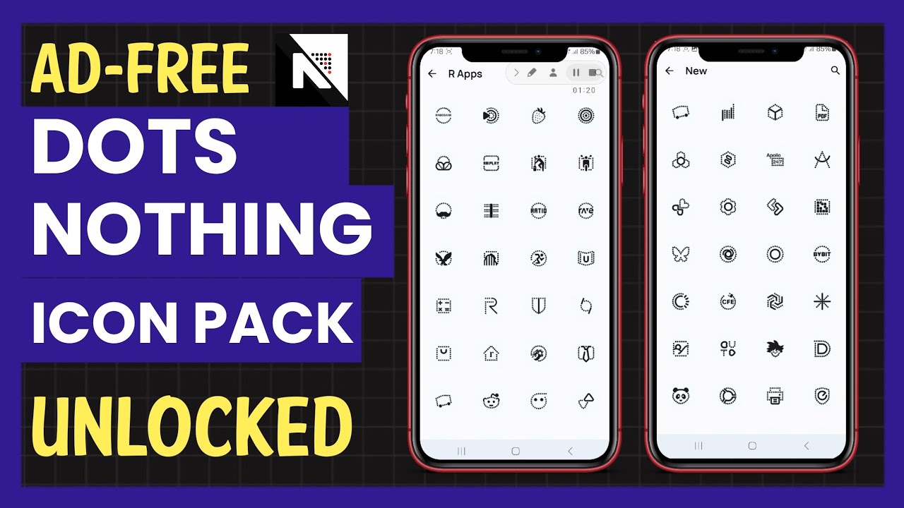 Best Free Dots Nothing Icon Pack App for Android