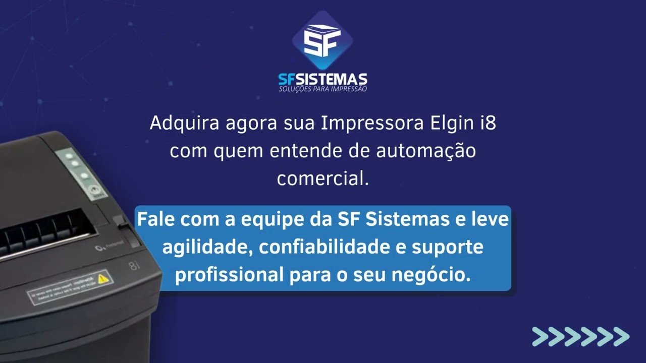Conhe&ccedil;a a Elgin i8, a impressora n&atilde;o fiscal que une velocidade, durabilidade e compatibilidade.
