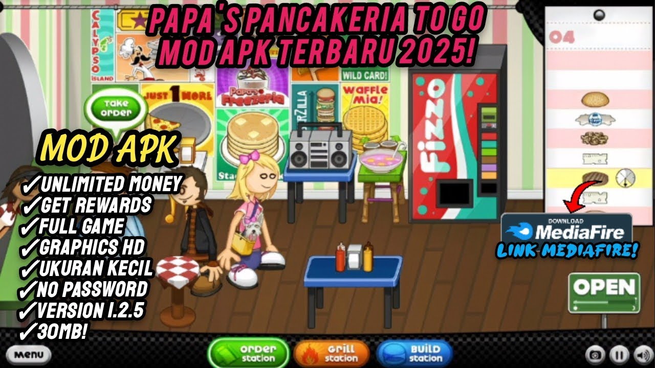Papa's Pancakeria To Go MOD APK TERBARU 2025 v1.2.5‼️ Unlimited Money, Get Rewards, Full Game🛒🌟
