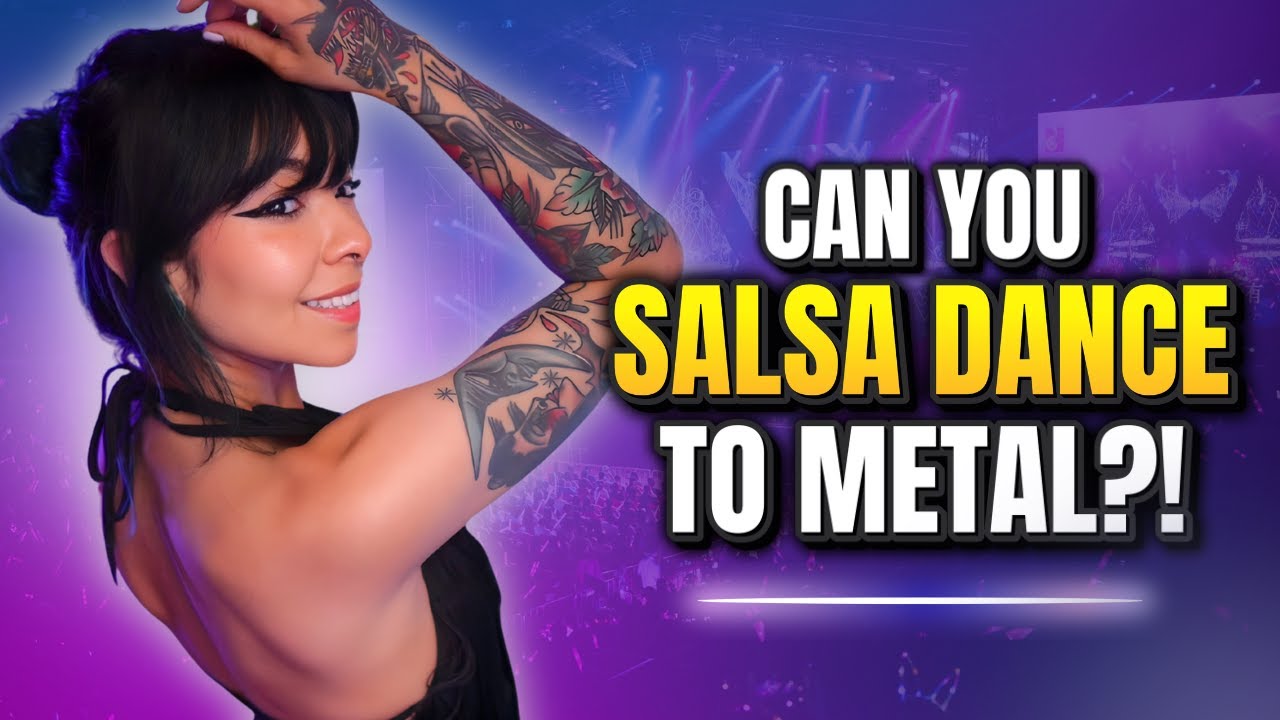 CAN YOU SALSA DANCE TO METAL MUSIC?! | LATINA DANCES TO METAL 🤘🔥