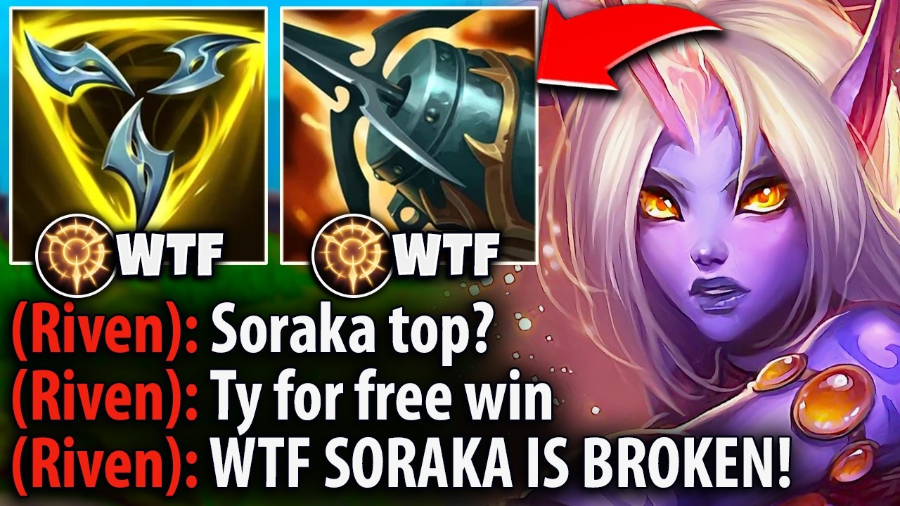 The enemy Riven thought I was trolling with Soraka Top... but then I destroyed her