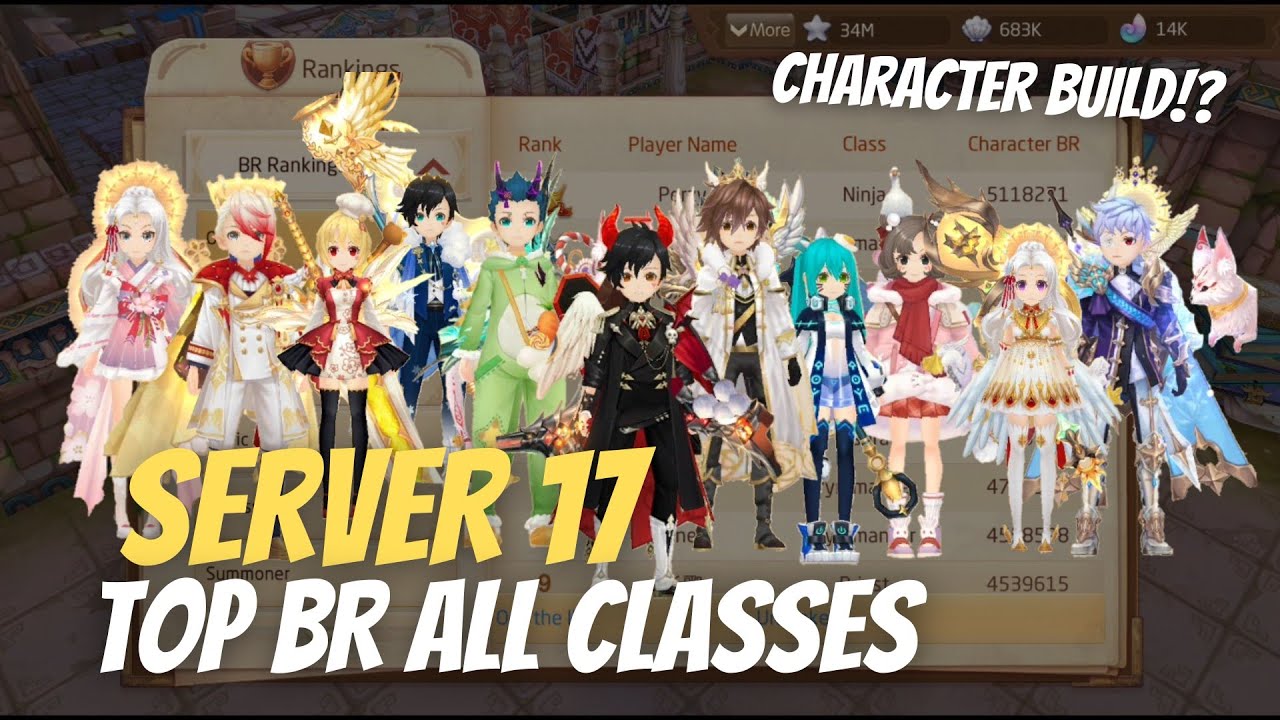 Server 17 Top Rank BR All Classes Review - Laplace M / Tales Of Wind